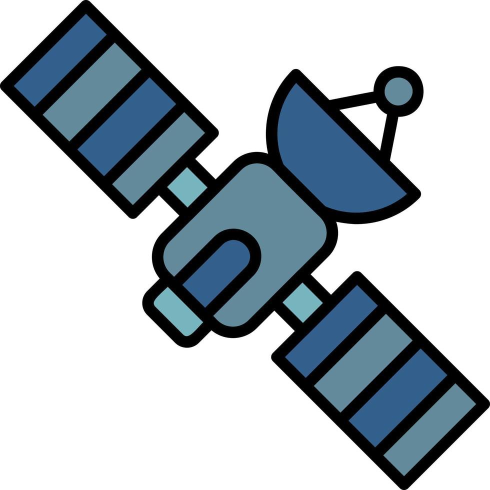 icono de vector de satélite