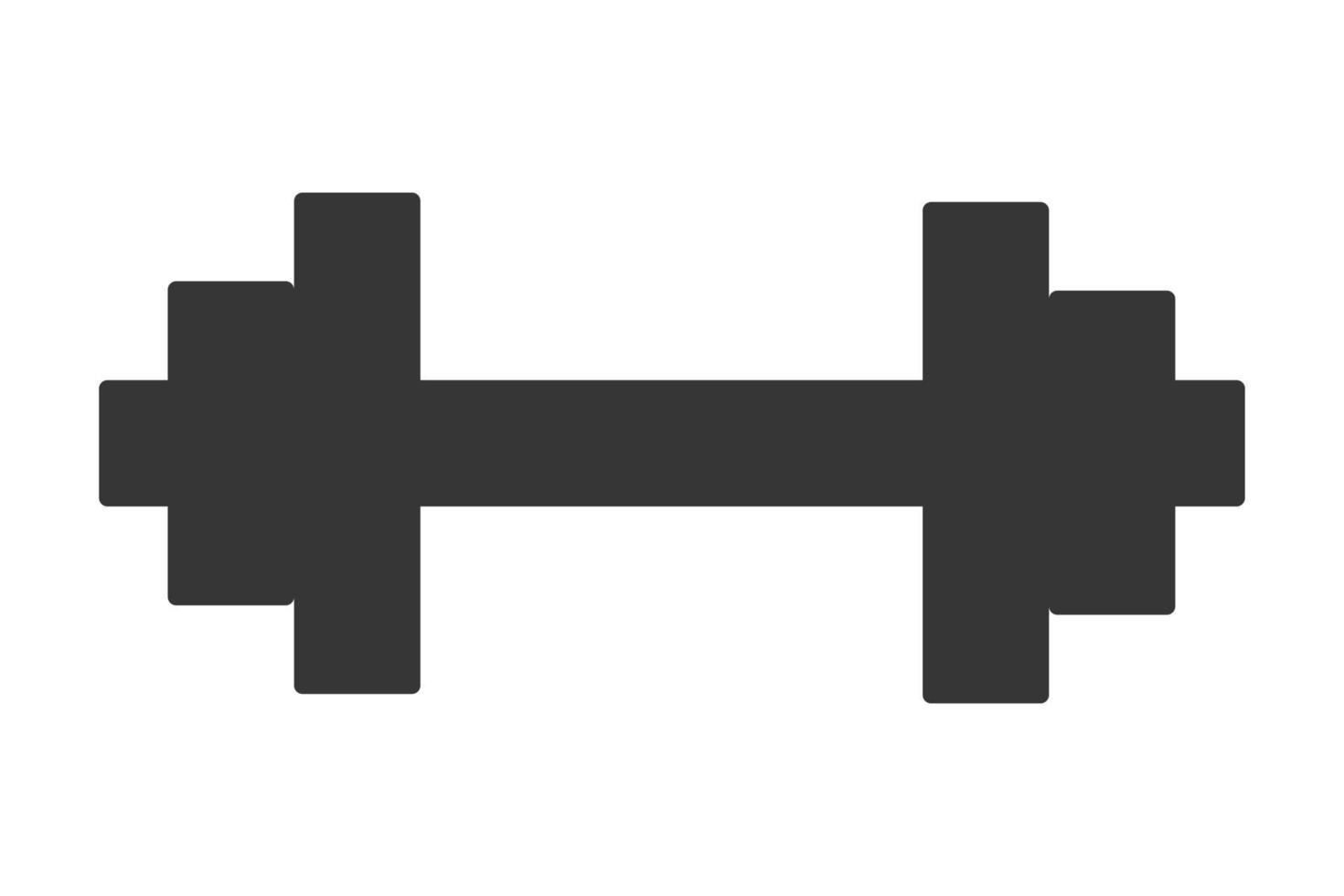 Dumbbell icon. Bodybuilding fitness icon. Weight black sign and dumbbell gym fitness and sports equipment. Dumbbell line icon set Linear style. vector