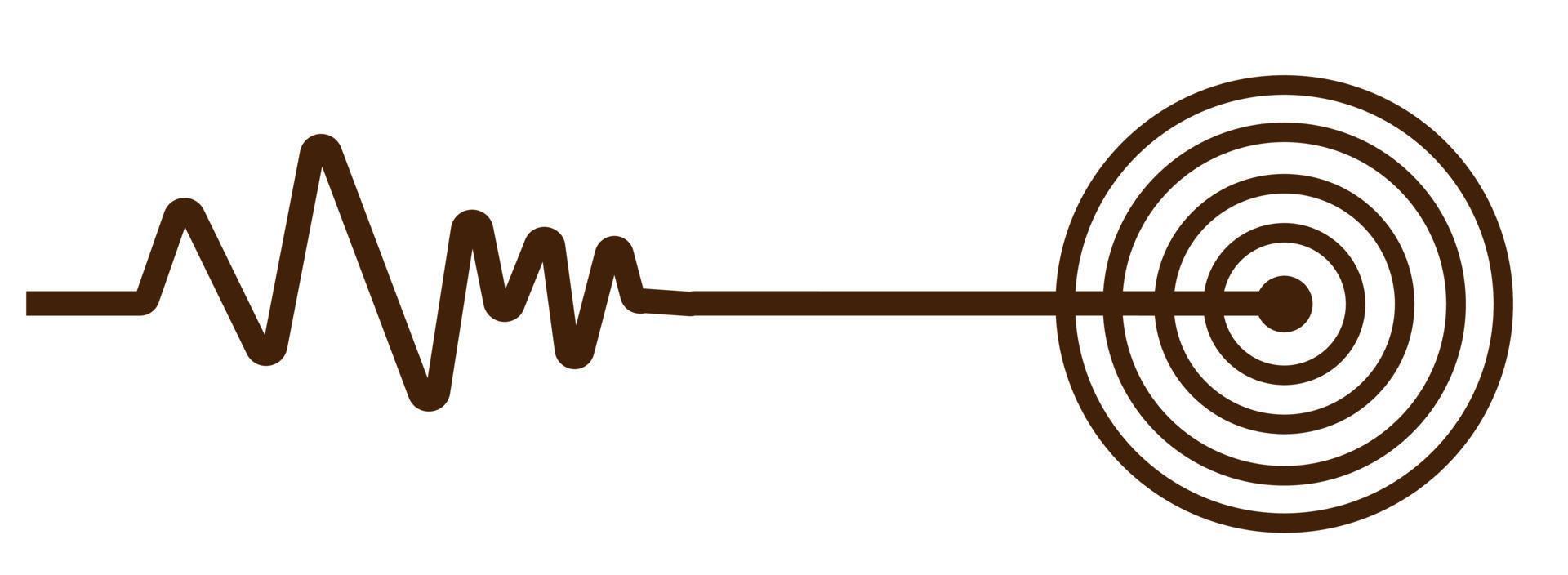 Earthquake Richter scales wave. Earthquake icon, natural disaster icon and Cataclysm infographics. Richter earthquake magnitude scales. vector