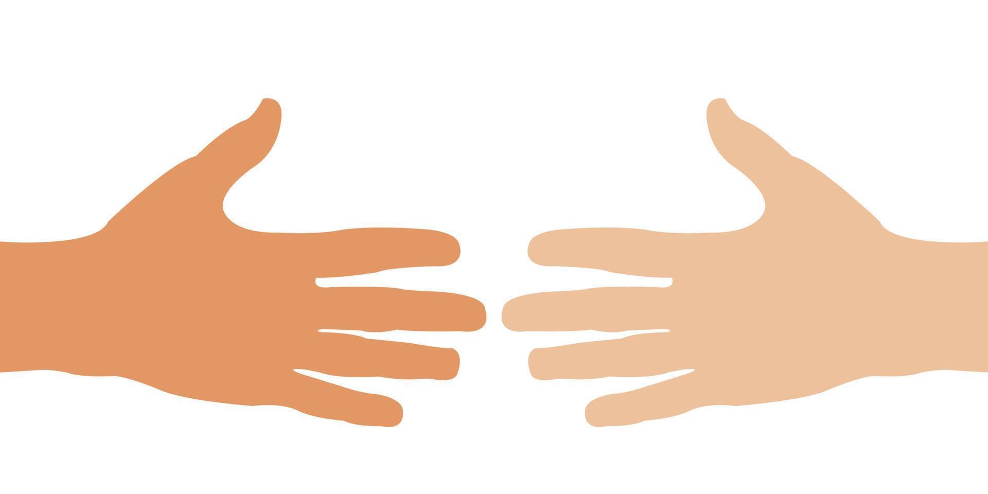 Fist bump icon The concept of power and conflict, competition, Team work, partnership, friendship, struggle. hands clenched fist punching or hitting. Two male hands Bro fist power bump gesture raised. vector