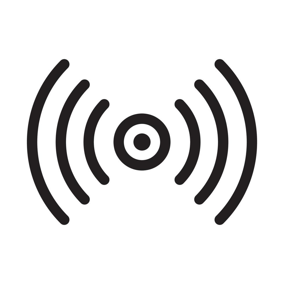 Sensor icon isolated flat design vector illustration.