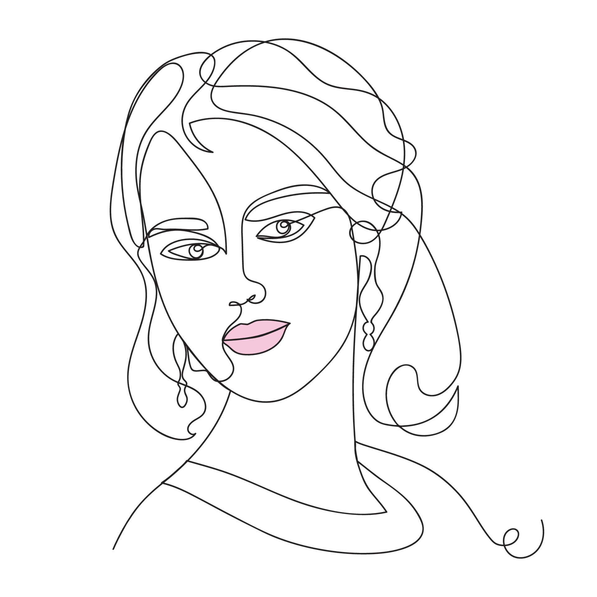 Female Face  Drawing Skill