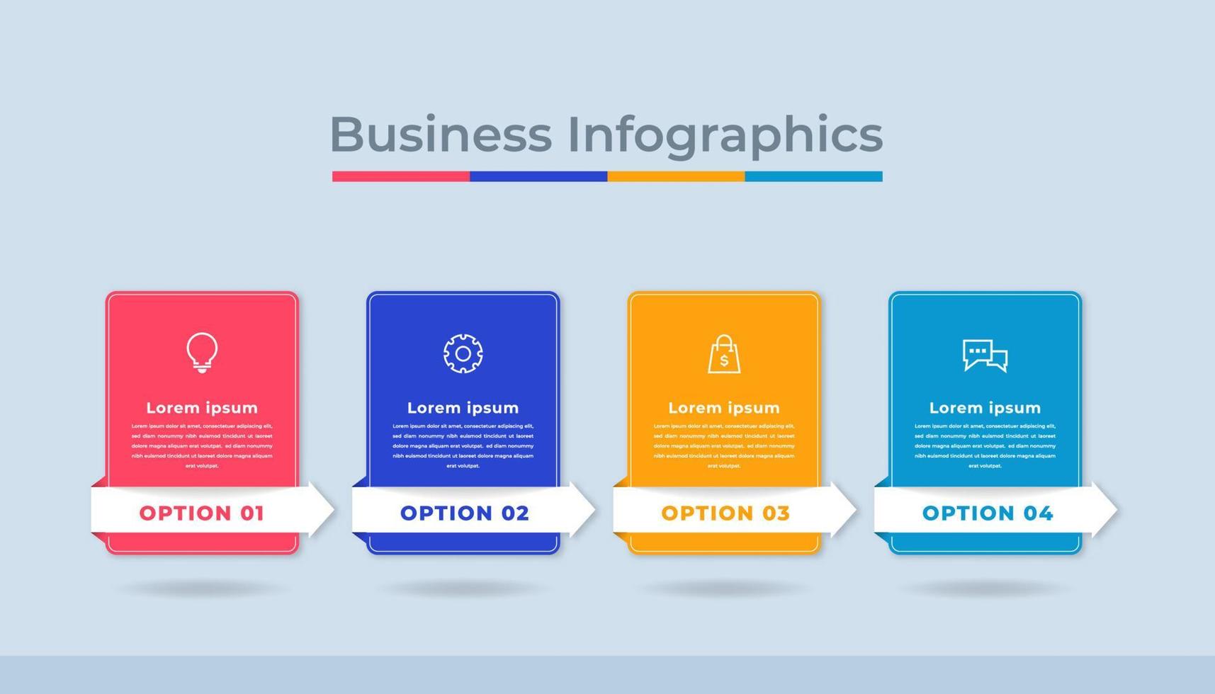 Timeline Infographics Business Data Visualization Process Chart. Abstract Diagram Graph with Steps, Options vector