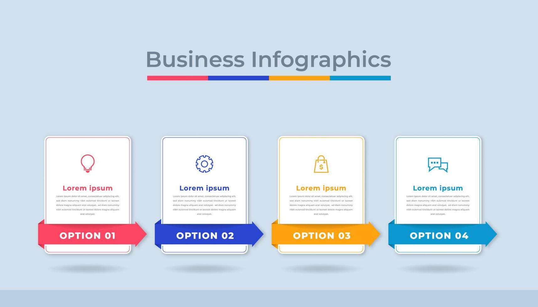 Timeline Infographics Business Data Visualization Process Chart. Abstract Diagram Graph with Steps, Options vector