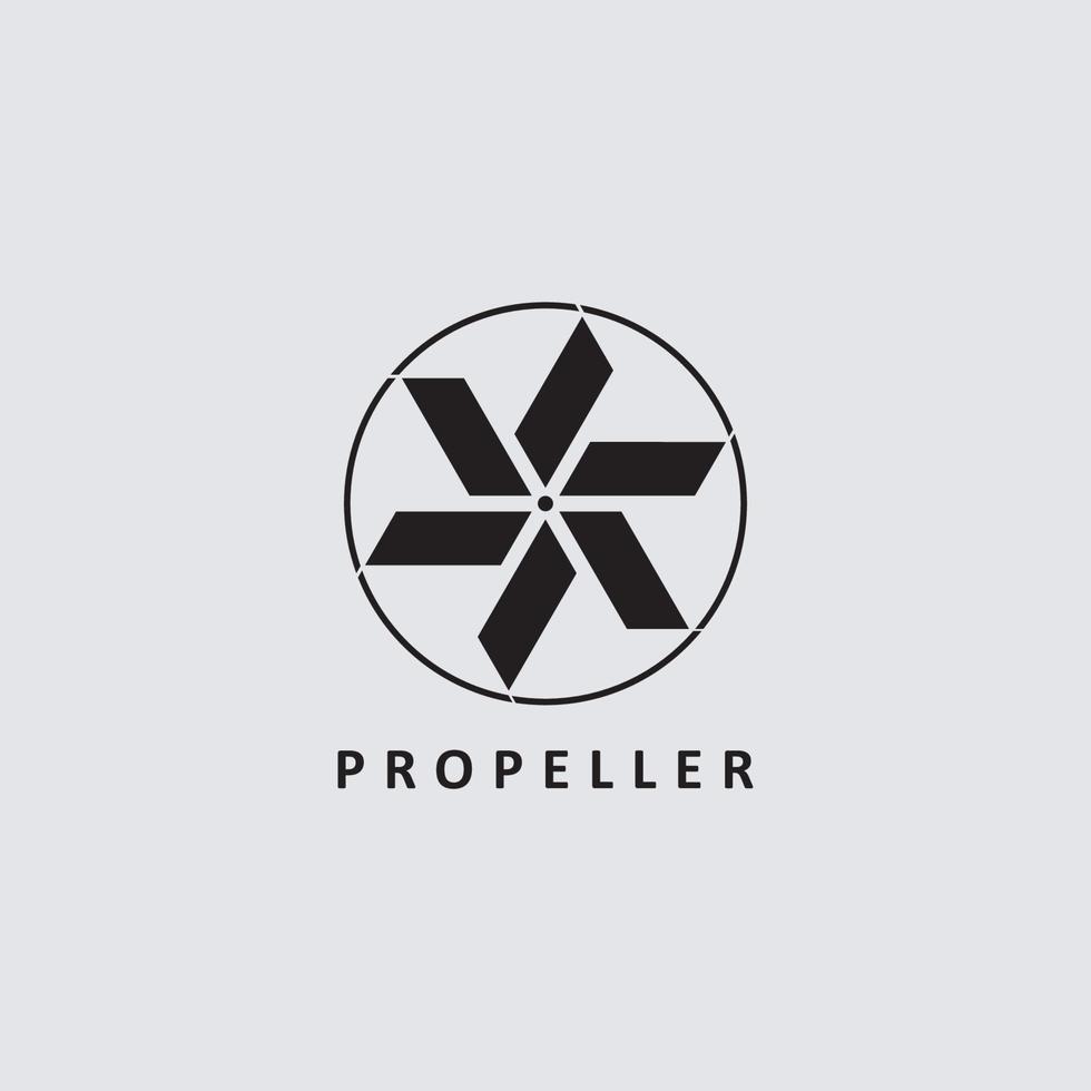 propeller circle logo design modern template Illustration Design vector