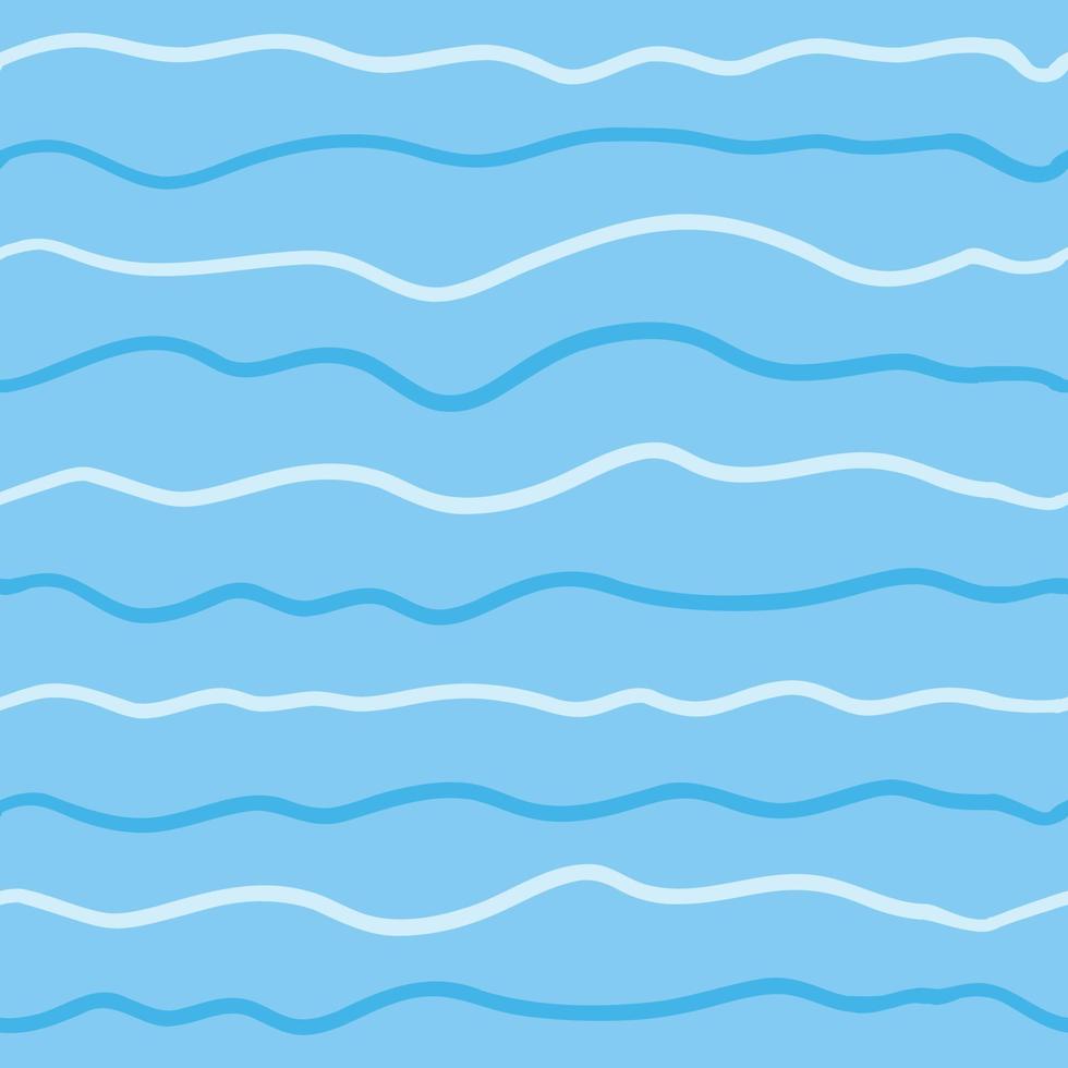 ola línea sin costura modelo. vector ilustración en azul antecedentes.