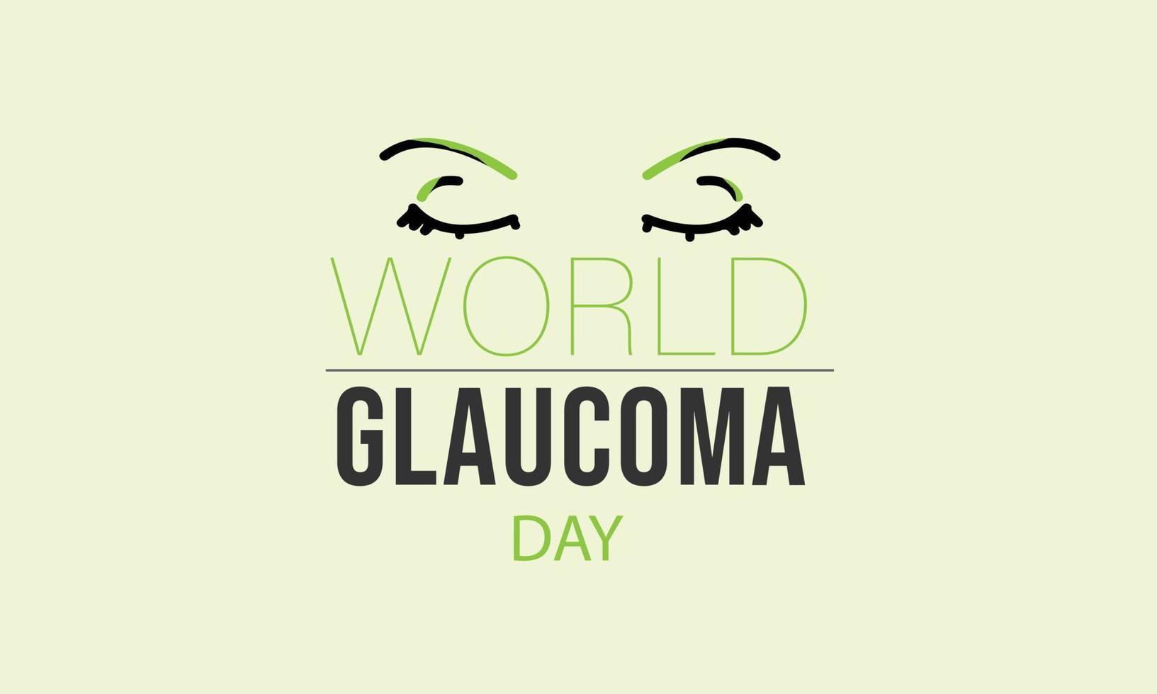 Vector illustration of a Background for World Glaucoma Day. 12 march