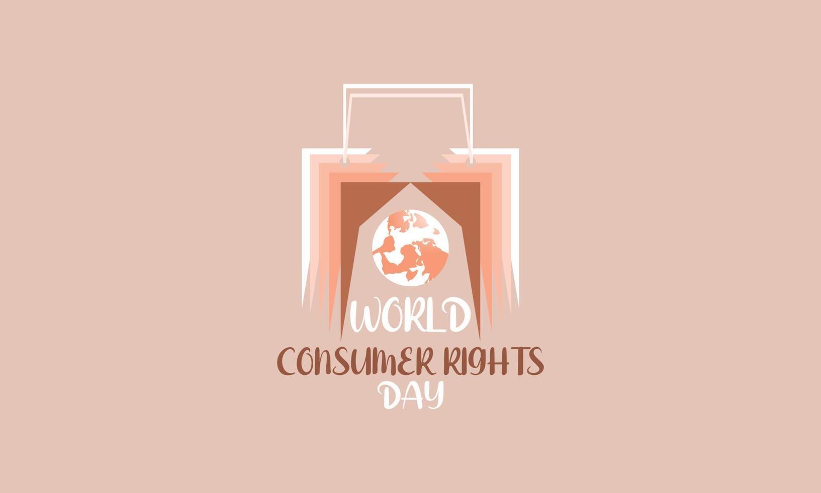 World Consumer Rights Day Vector Illustration. Suitable for greeting card poster and banner. 15 march