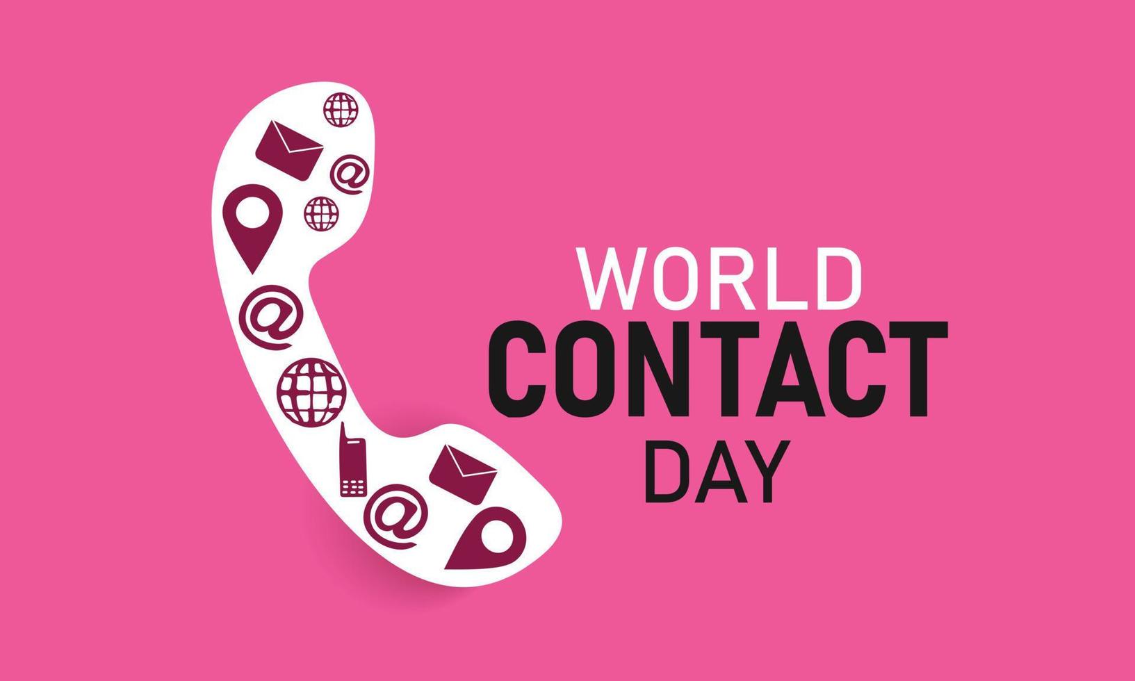 World contact day. Template for background, banner, card, poster vector