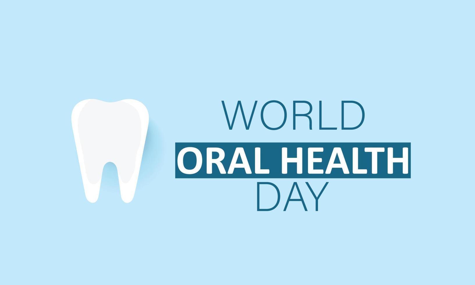 World oral health day. template for background, banner, card, poster vector