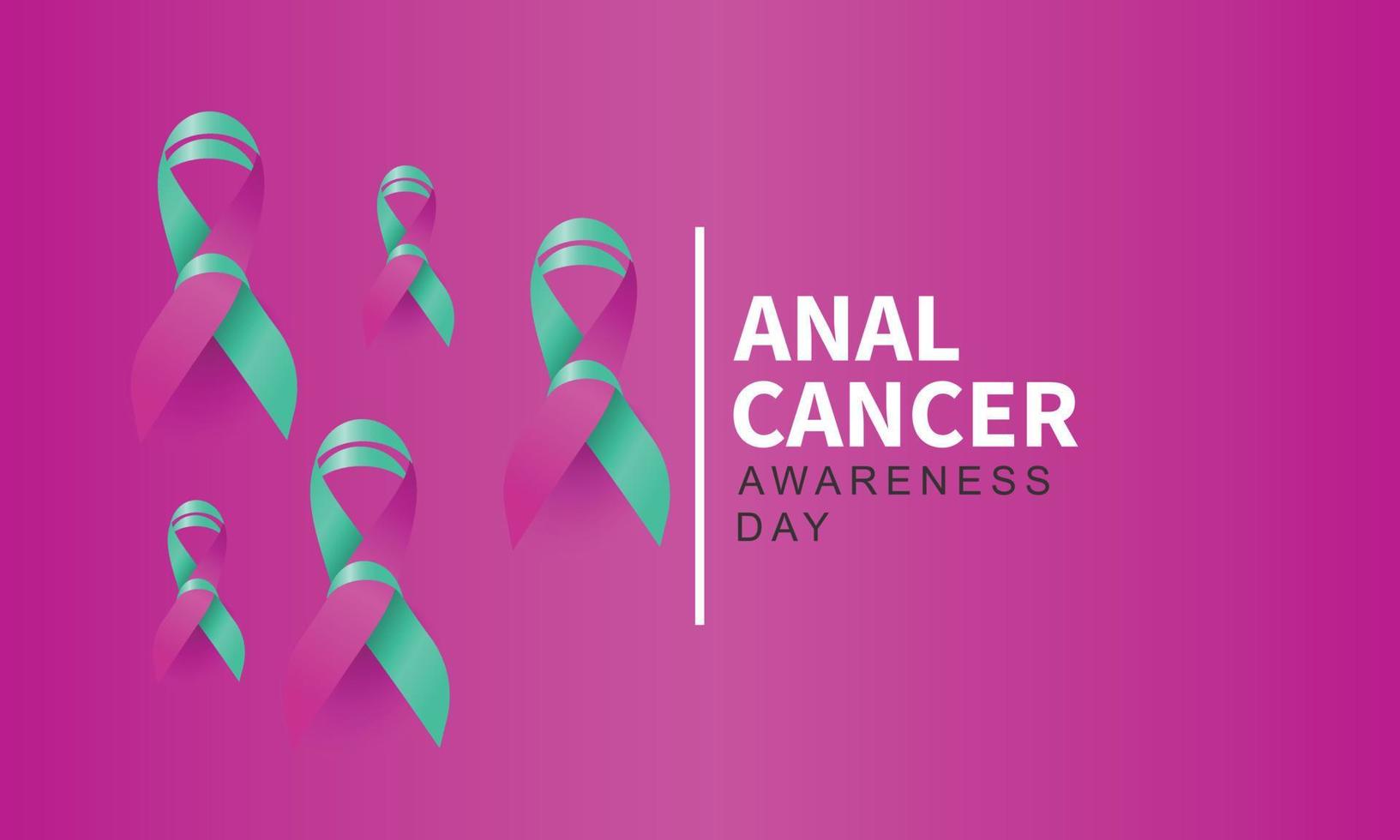 anal cáncer conciencia día en marzo 21 vector