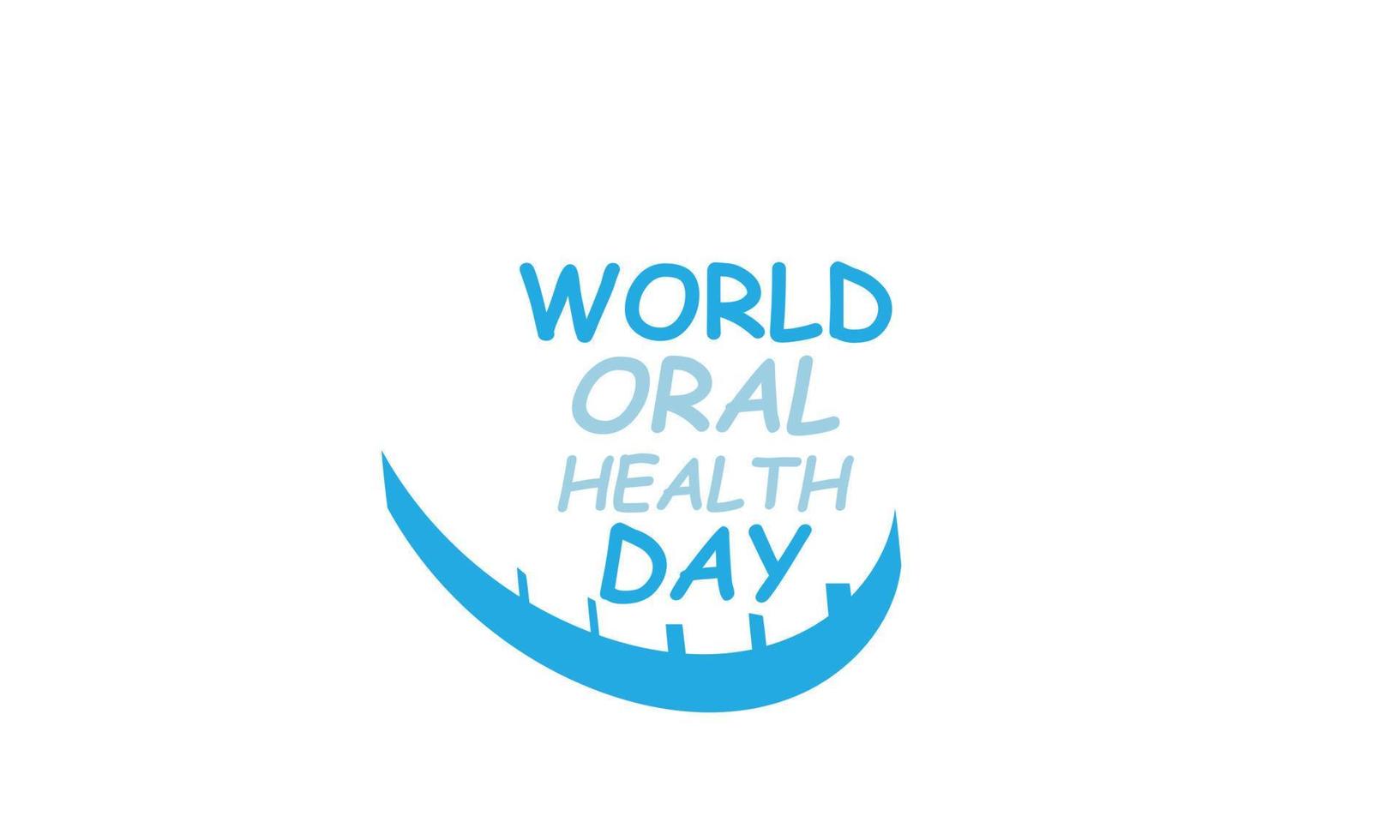 World oral health day. template for background, banner, card, poster vector