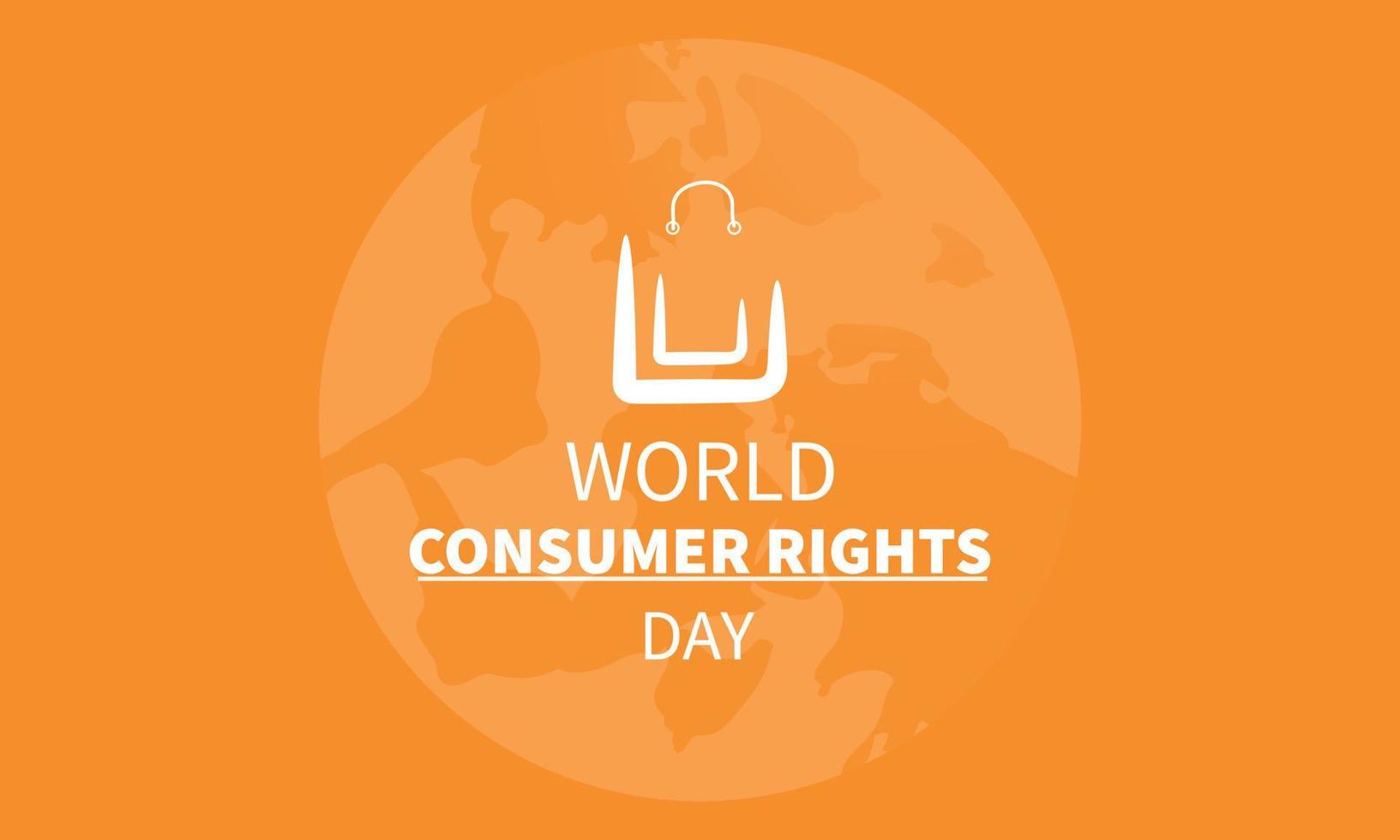 World Consumer Rights Day Vector Illustration. Suitable for greeting card poster and banner. 15 march