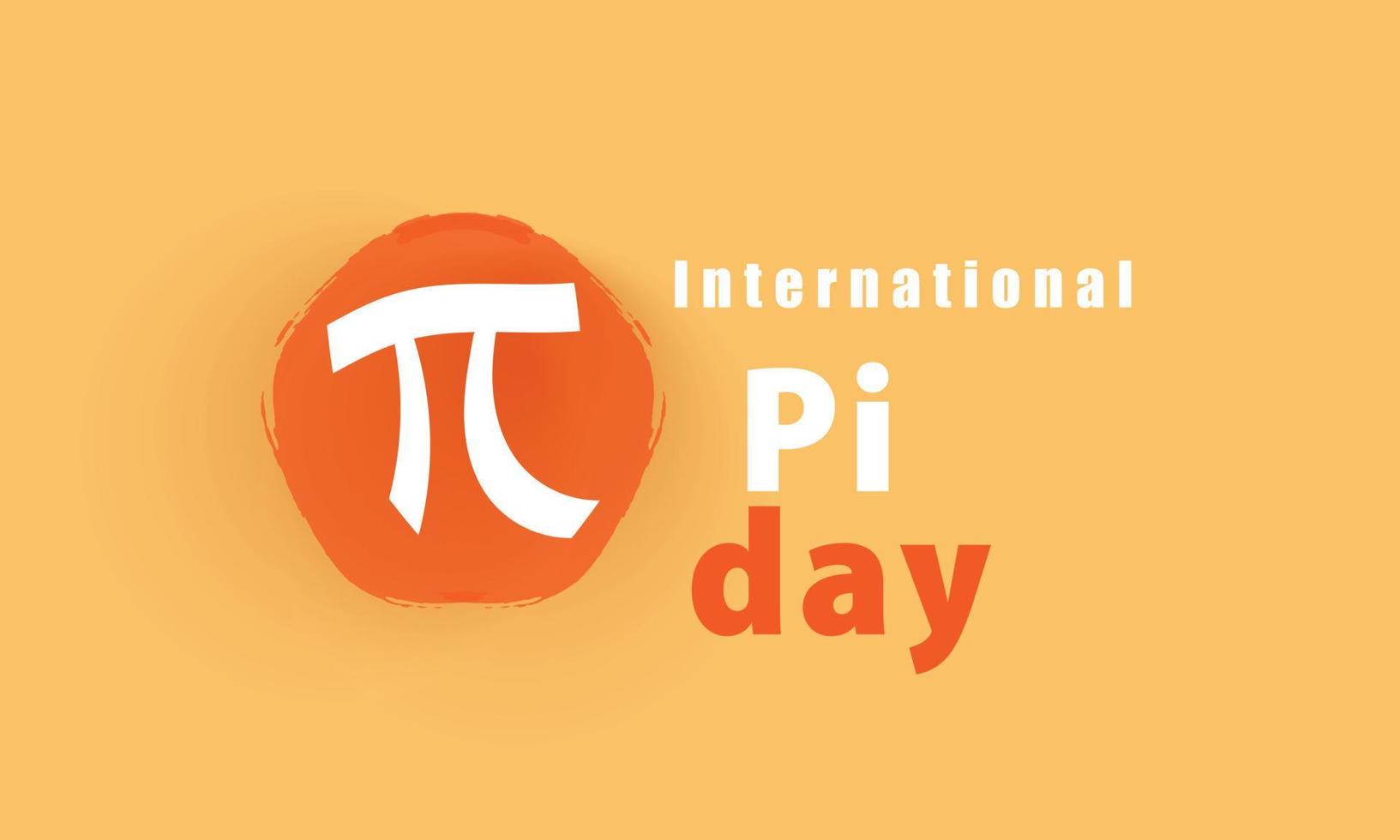 Happy National Pi Day. March 14. Holiday concept. Template for background, banner, card, poster vector
