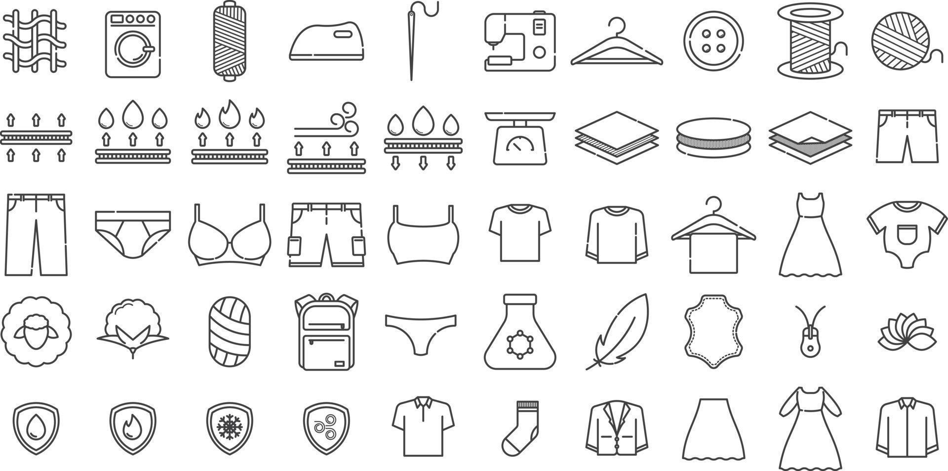 Textile Icon Outline vector