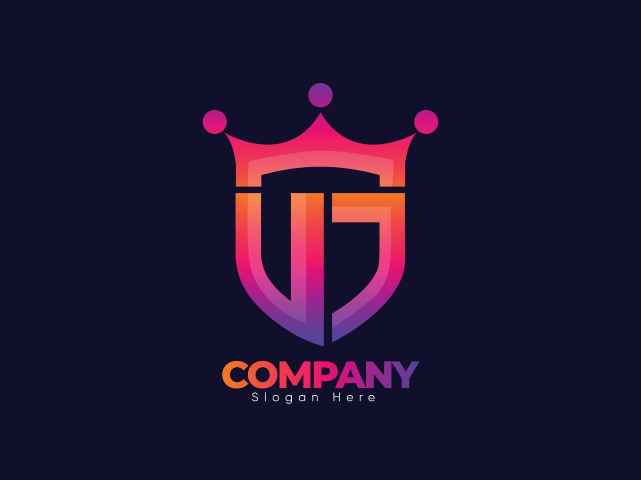 Modern Letter U And J Win Logo Design, Creative Design Concept With Hi-Quality, Premium Vector.  Creative Digital Company Business Agency Minimal Letter U And J Logo Template. vector