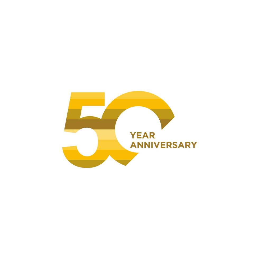 50 aniversario celebracion logo vector