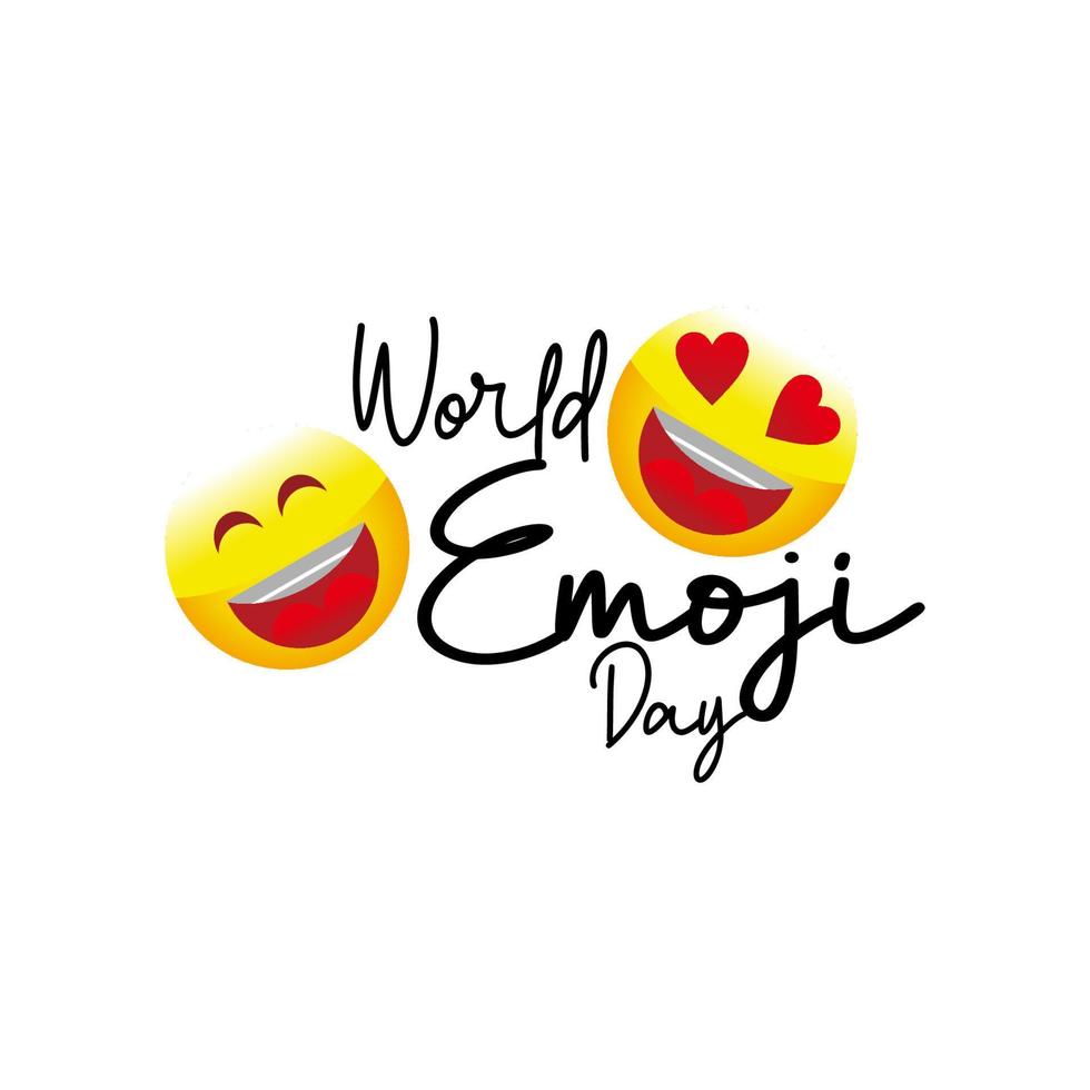 Emoji day, emoji vector design