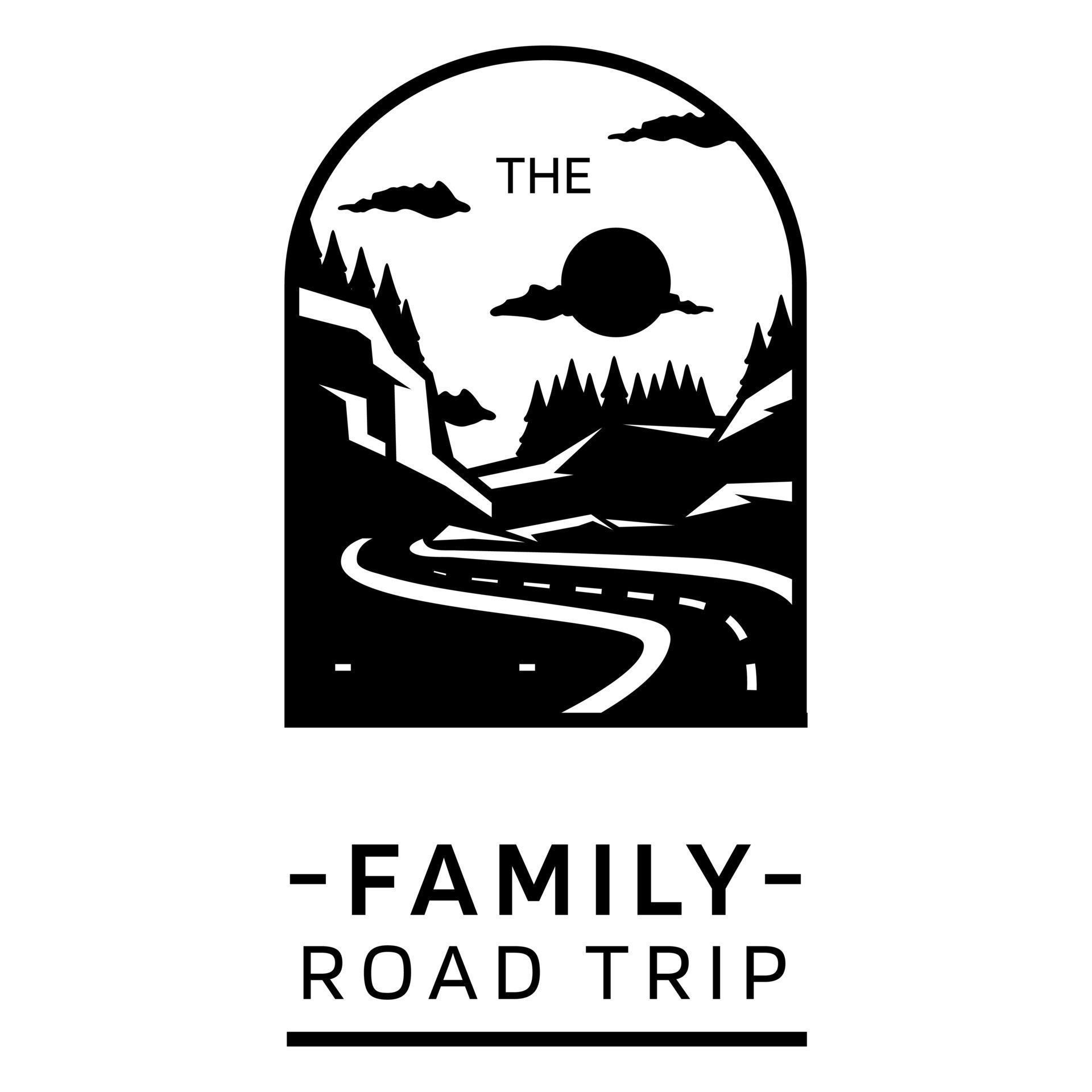 Road Trip Black White 20297260 Vector Art at Vecteezy