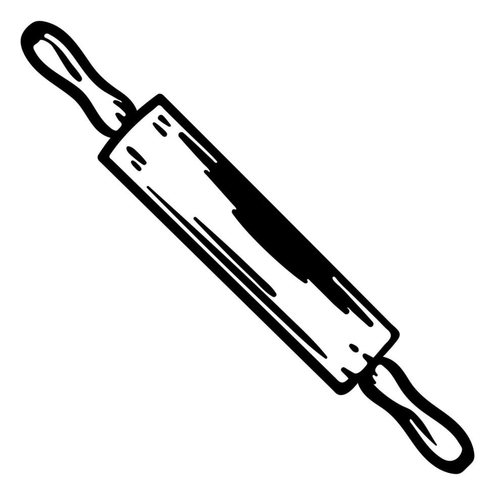 Rolling Pin Filled Stroke 20297478 Vector Art at Vecteezy