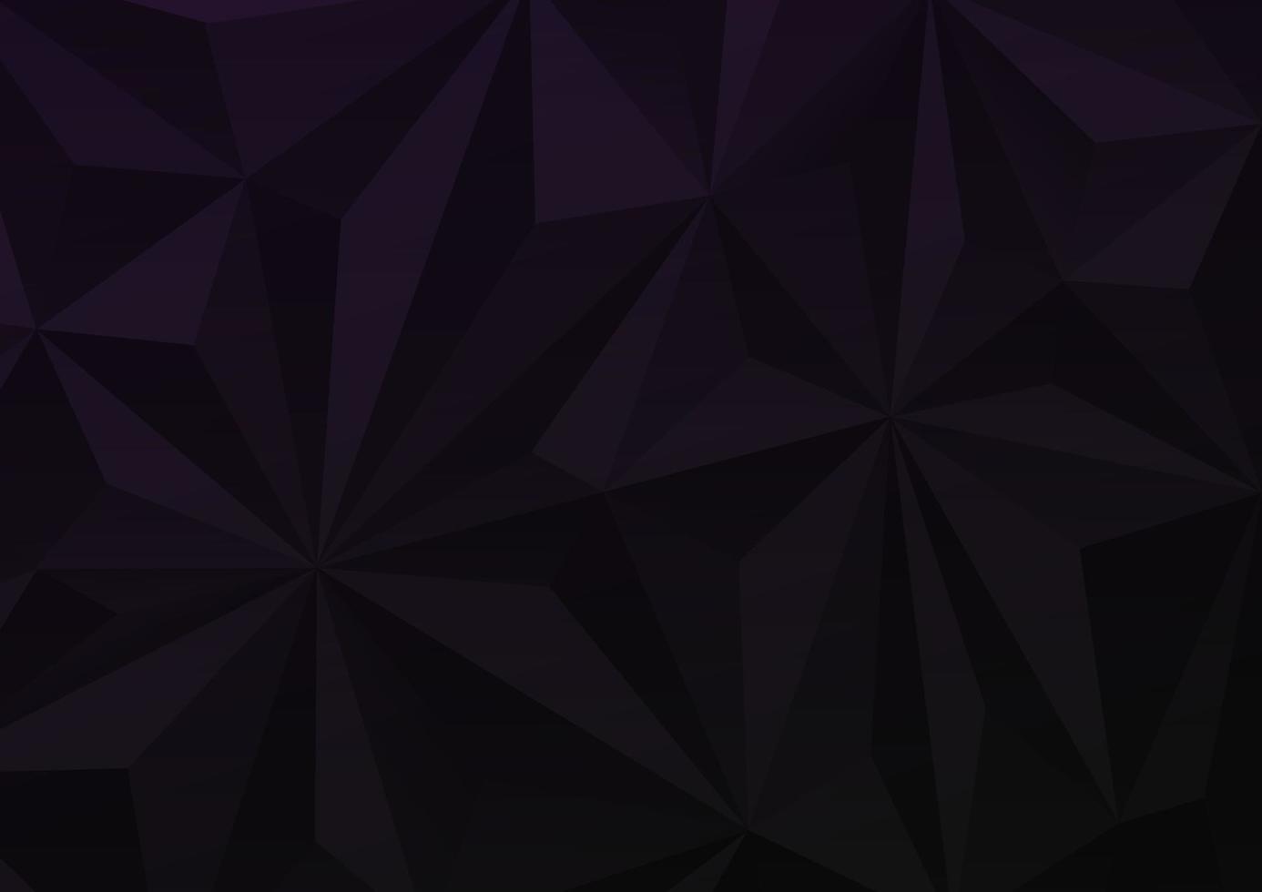 abstract low poly dark background with triangle shapes vector