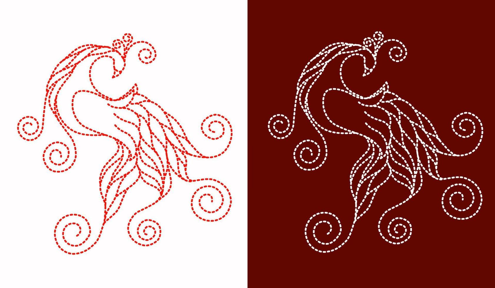 Phoenix Firebird from fairy tale. Page of coloring book. Vector illustration isolated on white background.