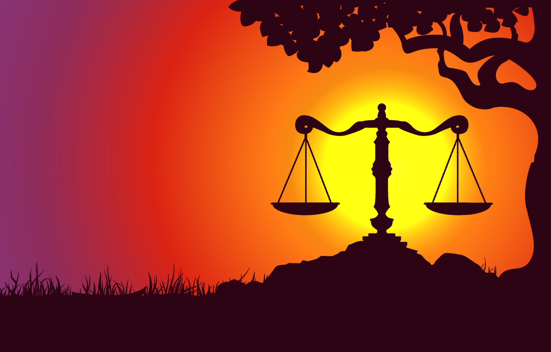 Horoscope Symbol Next To Tree Silhouette On Sunset Landscape Background horoscope-symbol-next-to-tree-silhouette-on-sunset-landscape-background