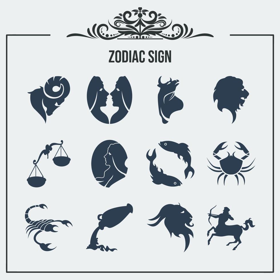 Horoscope sign and symbol collections. Vector eps 10