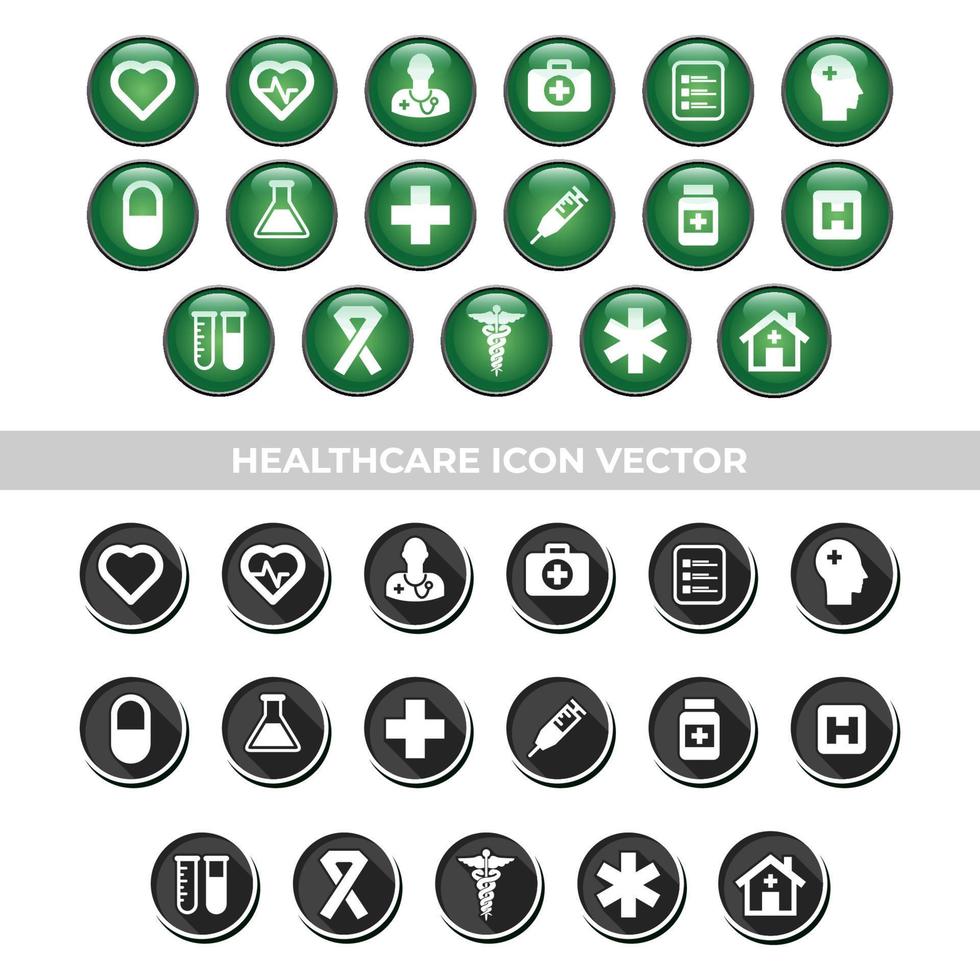 Set of health care icon and symbol. Vector eps 10.