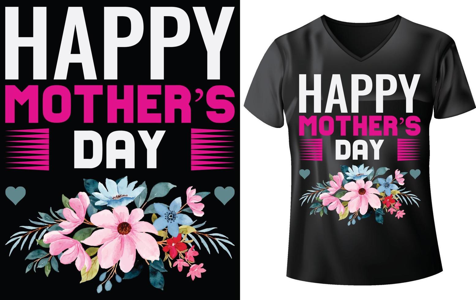 MOTHER'S DAY T-SHIRT vector