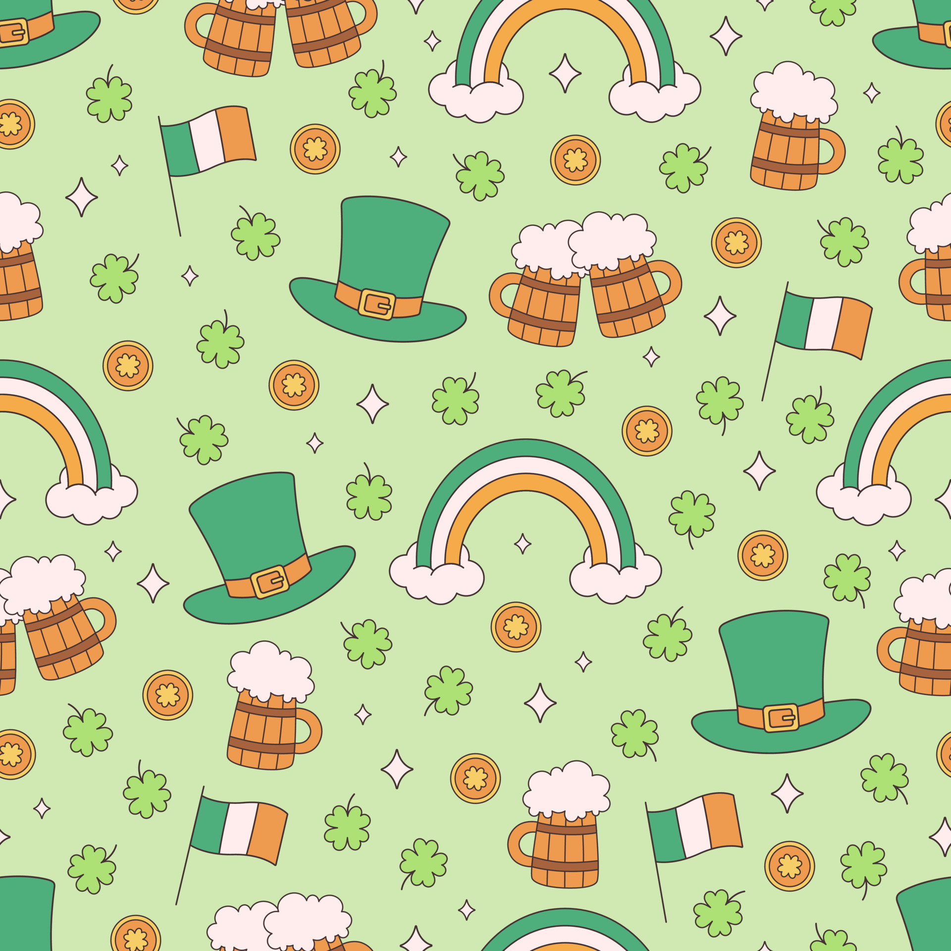 vintage st patricks day decor
