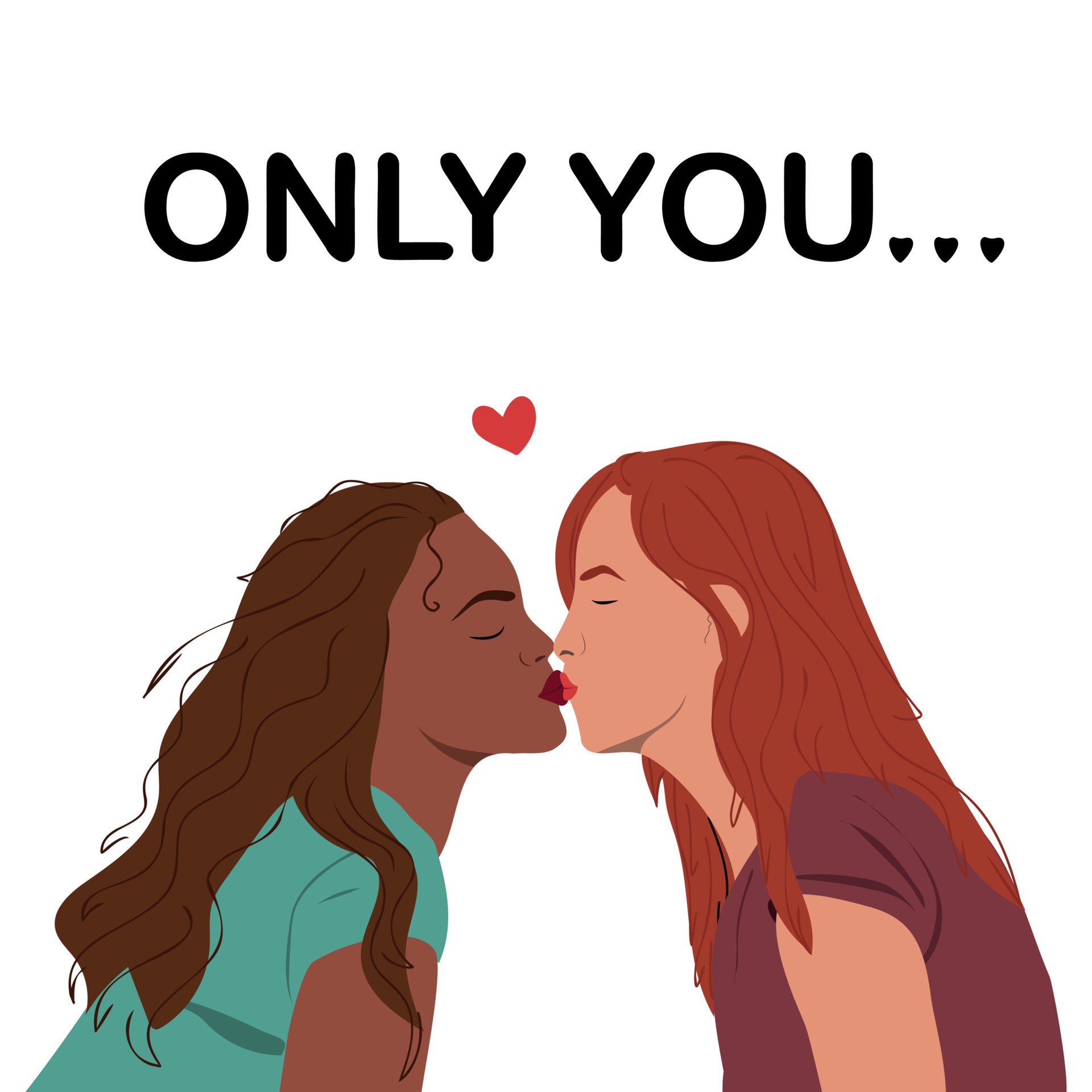 Lesbian Women Kissing 20298005 Vector Art At Vecteezy