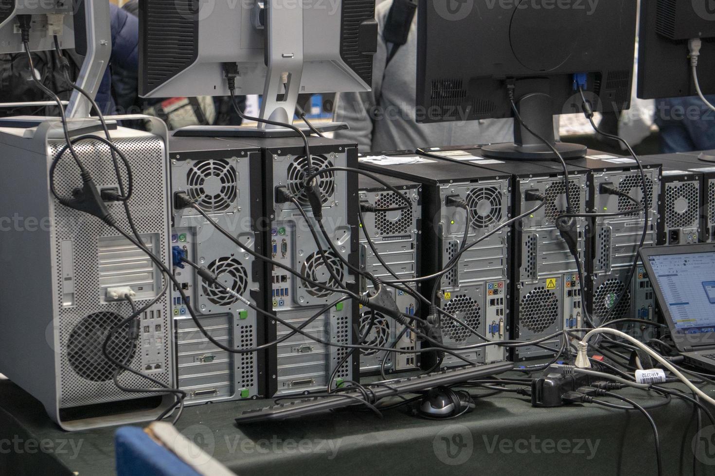 old computer wall photo