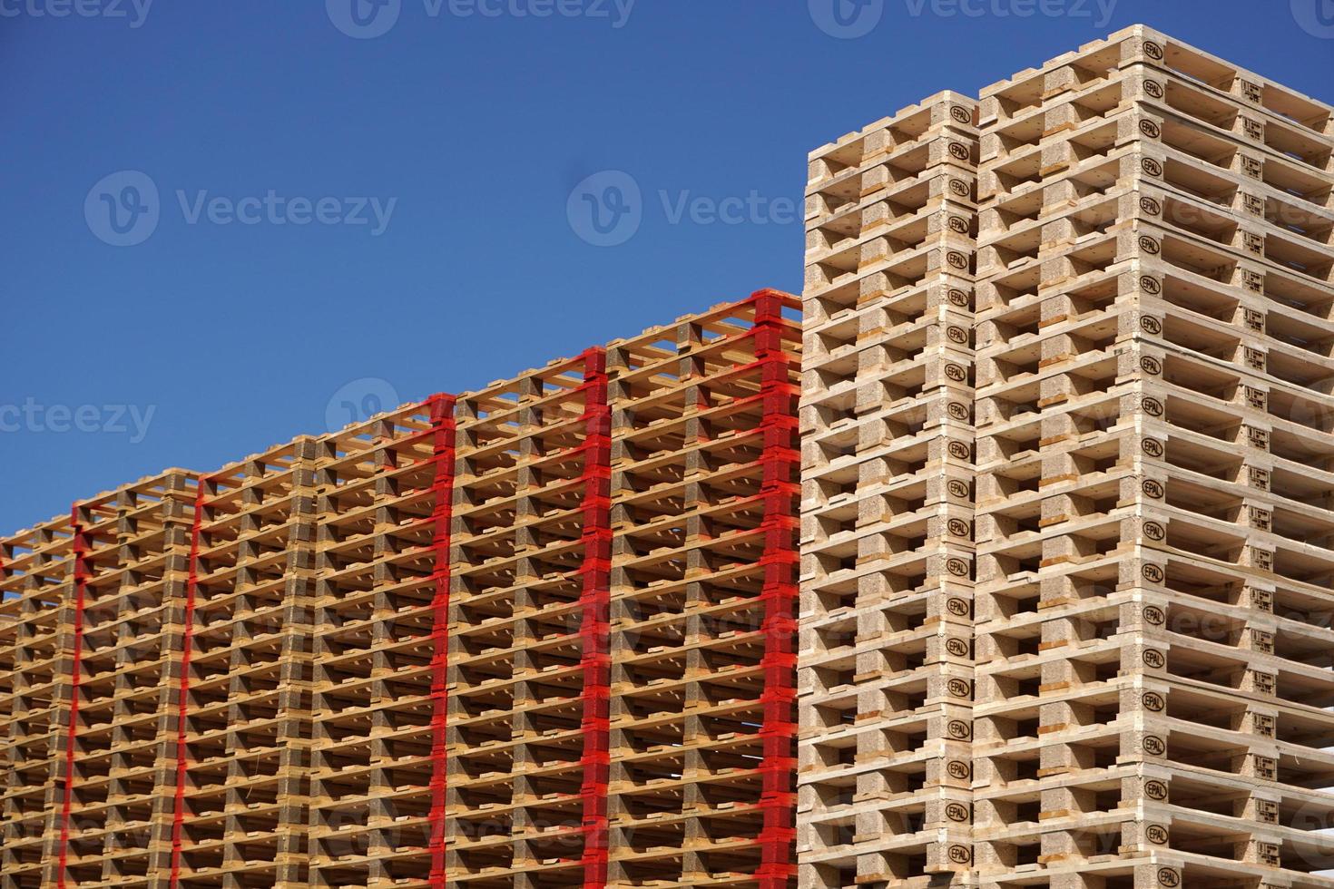 wood Pallets stacks many lot of photo