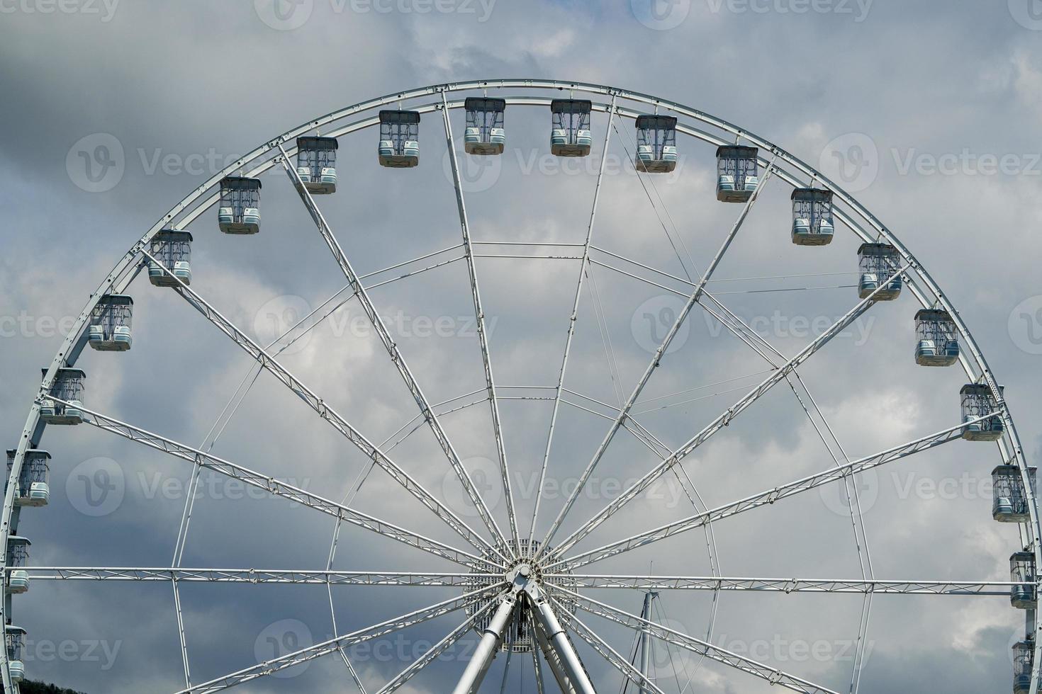 panoramic ferris big wheel detail photo