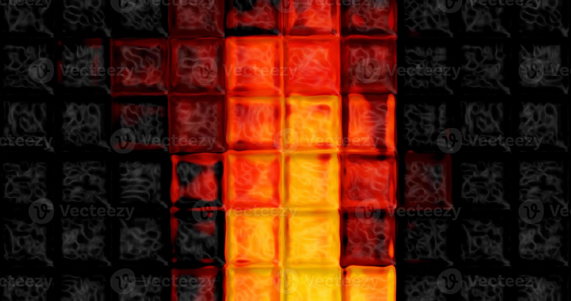 Square Tiles Vibrant Abstract Background Digital Illustration photo