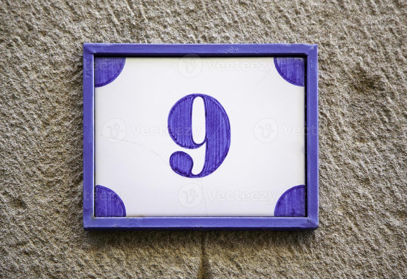 Number nine on the wall photo
