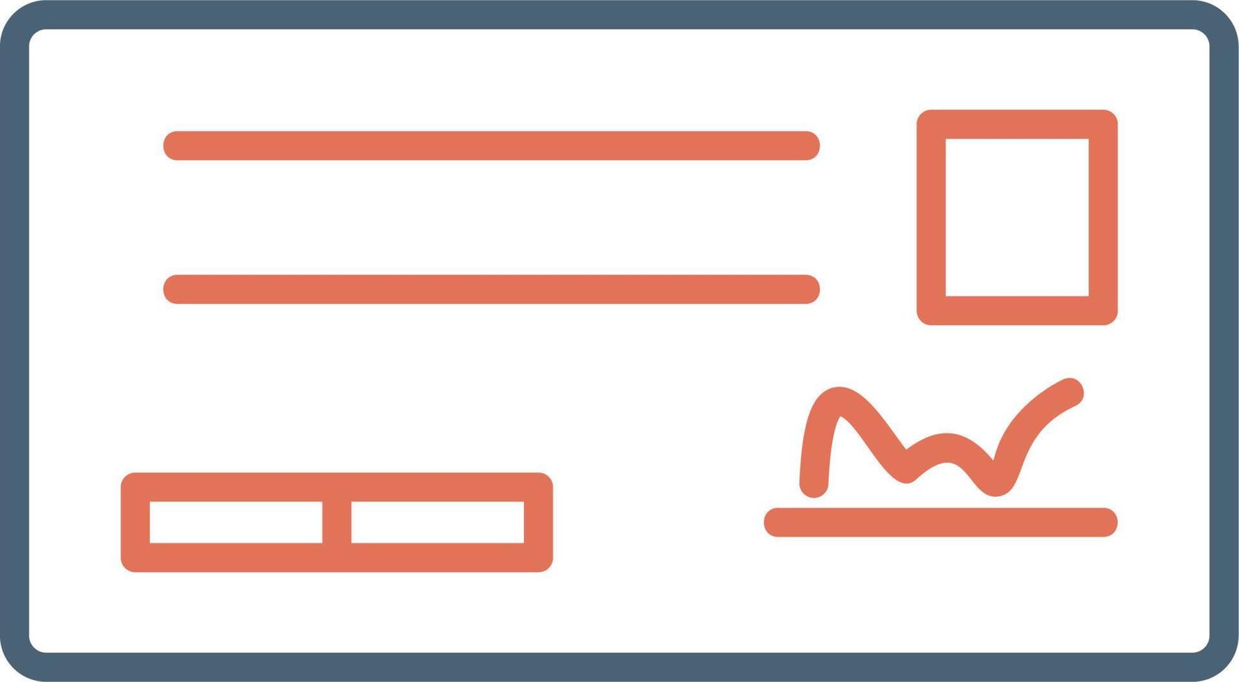 Cheque Vector Icon