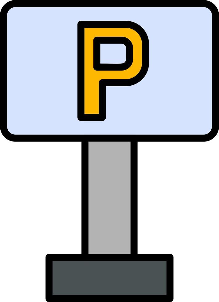 Parking Sign Vector Icon