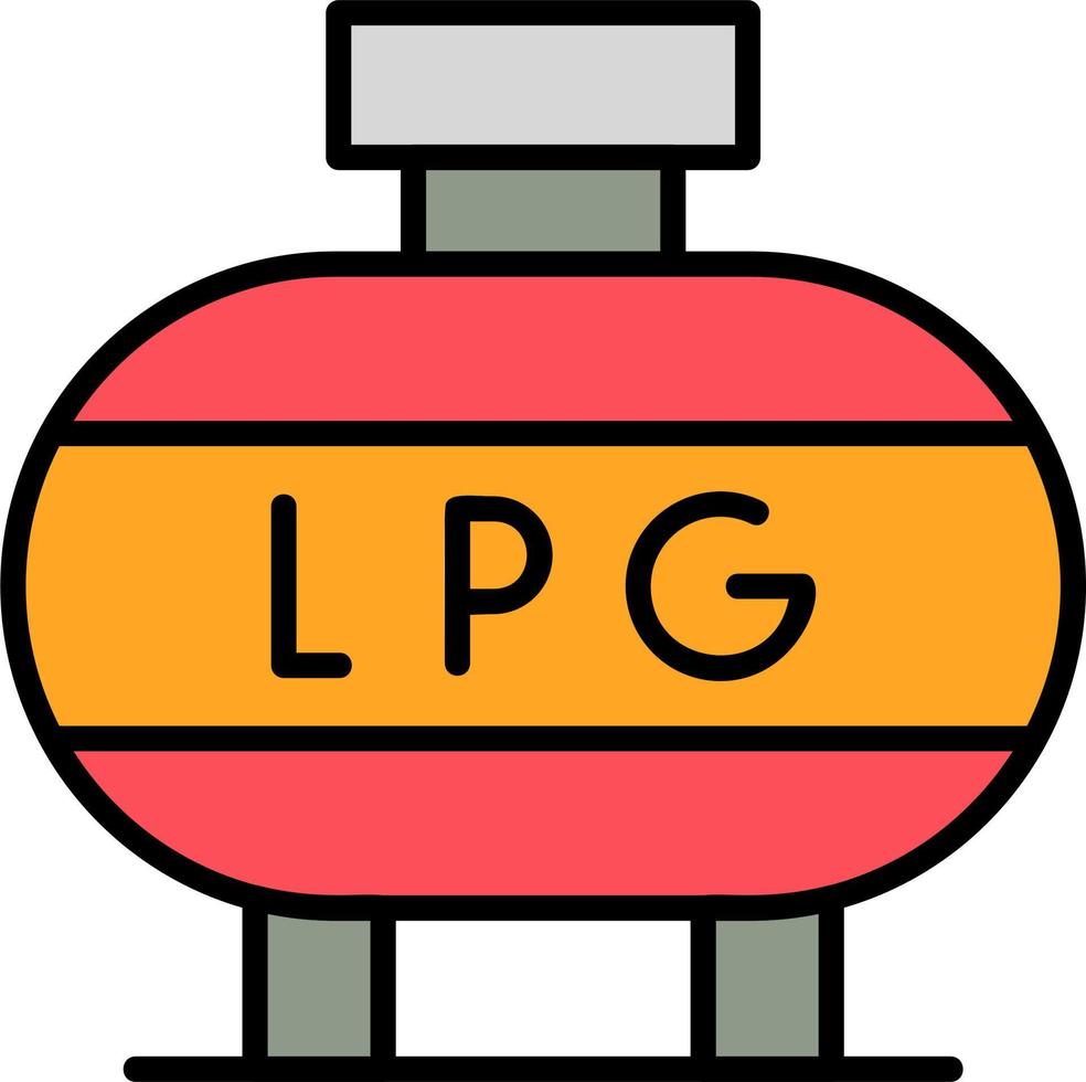 Liquefied Petroleum Gas Vector Icon
