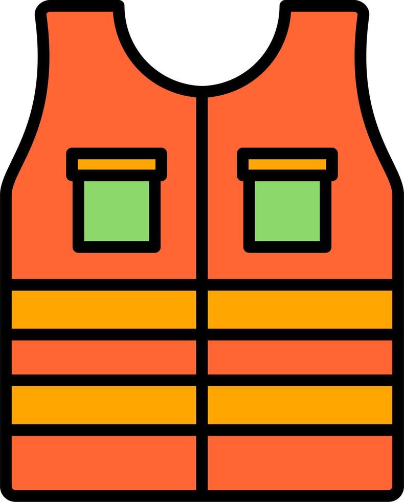 Safety Jacket Vector Icon