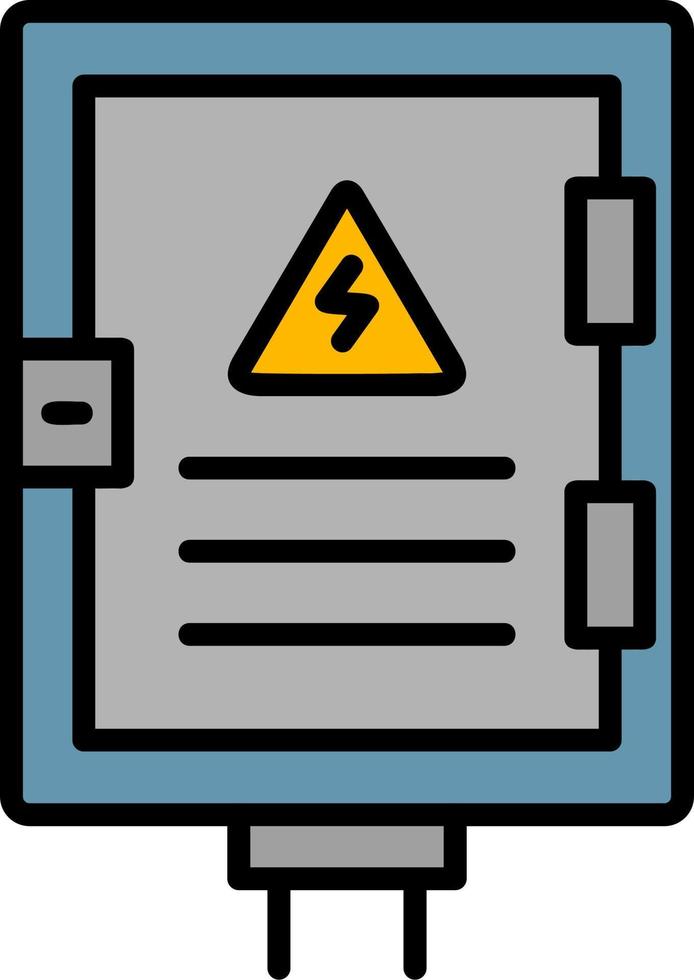 icono de vector de panel eléctrico