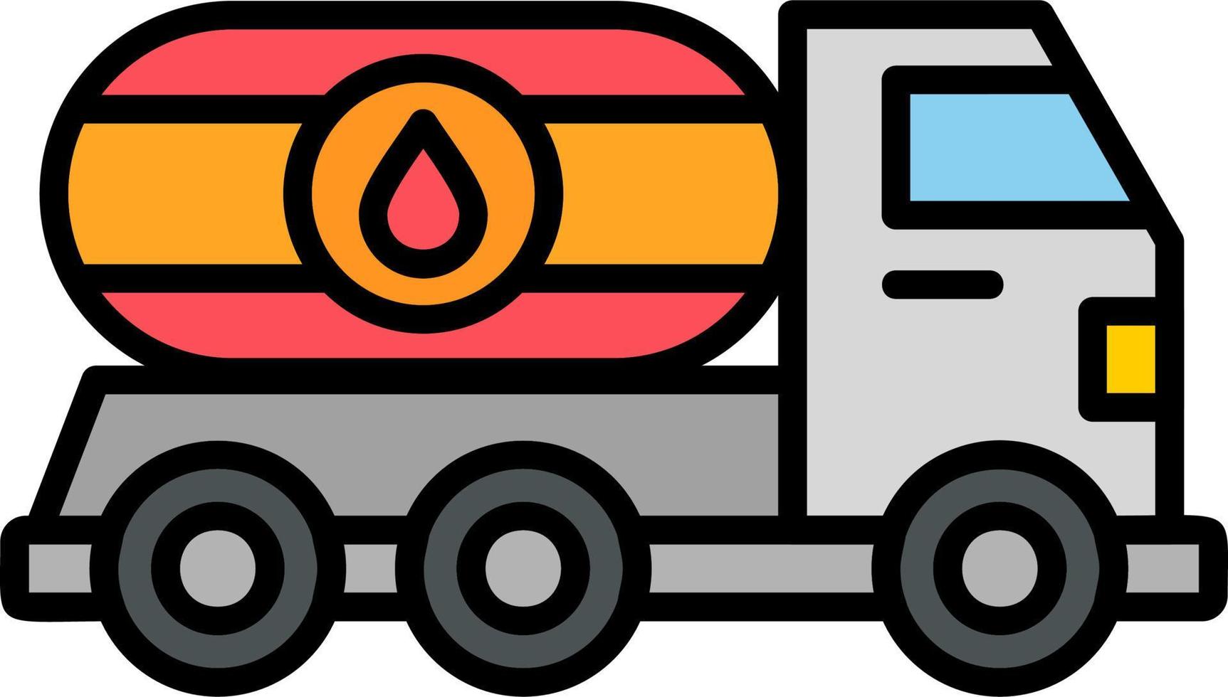 Oil Truck Vector Icon