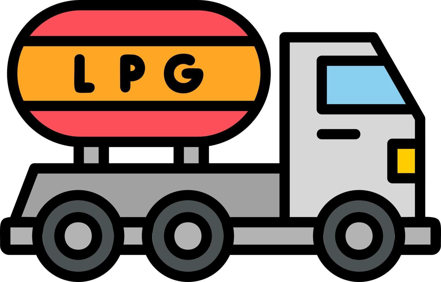 Gas Truck Vector Icon