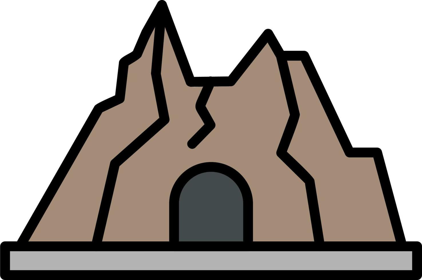 icono de vector de cueva