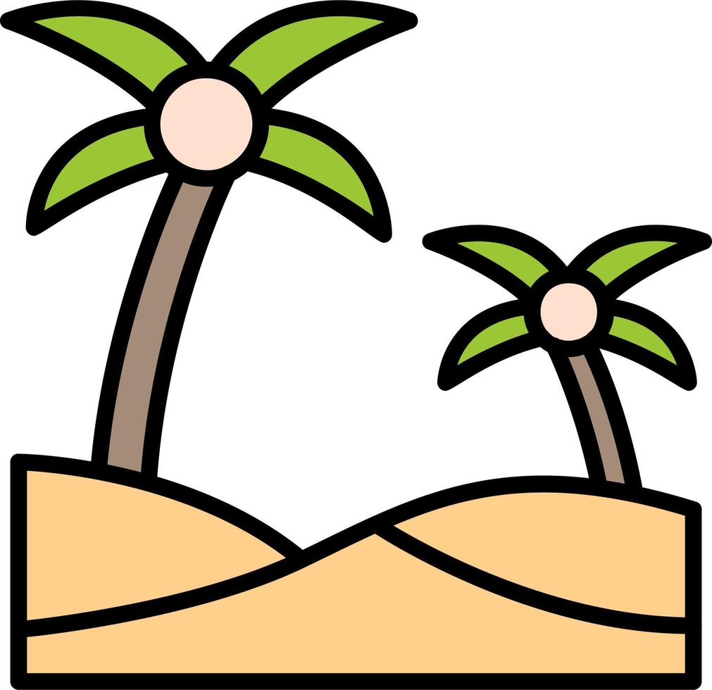 Oasis Vector Icon