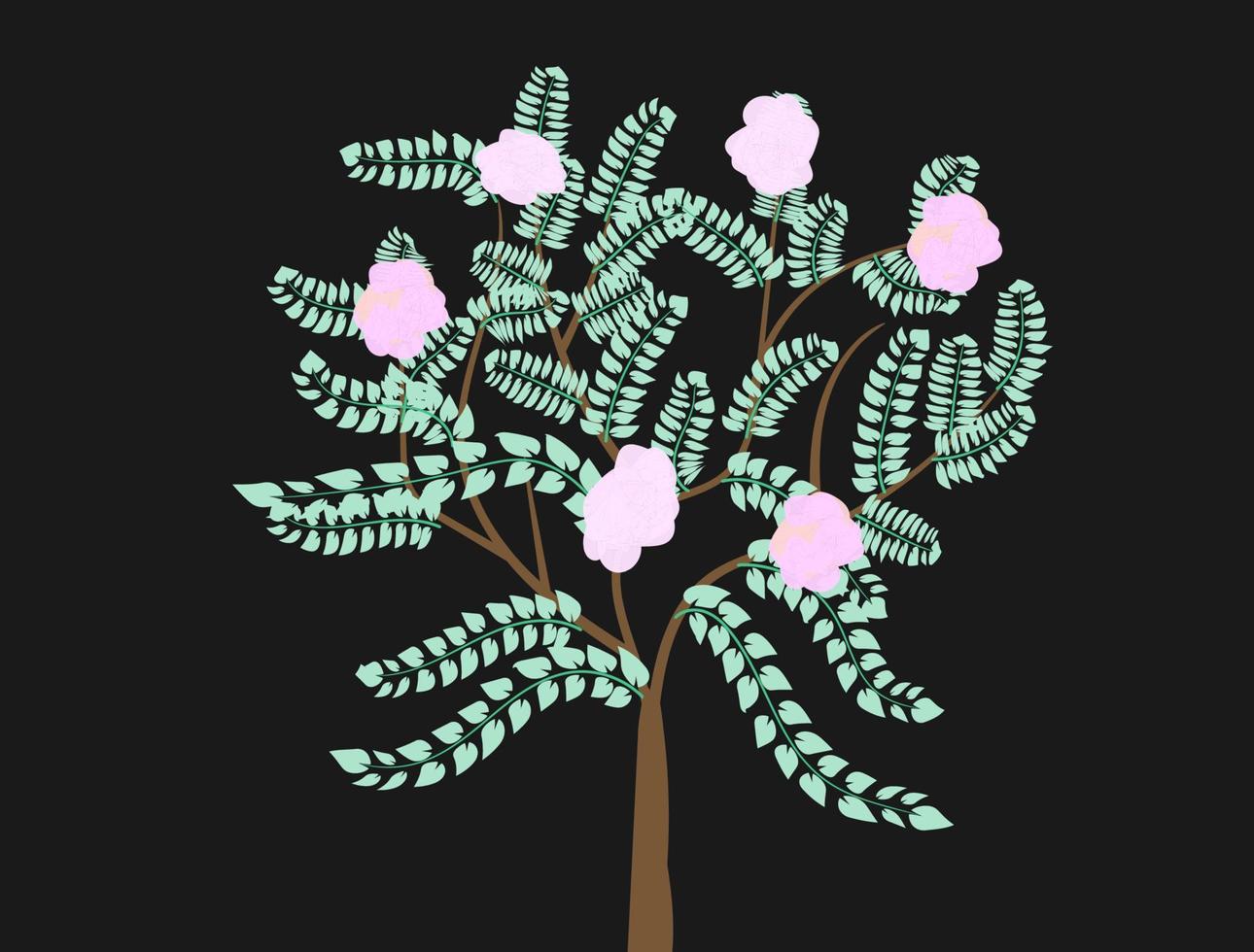 primavera árbol vector imagen florecer Cereza pétalo y naturaleza rama planta