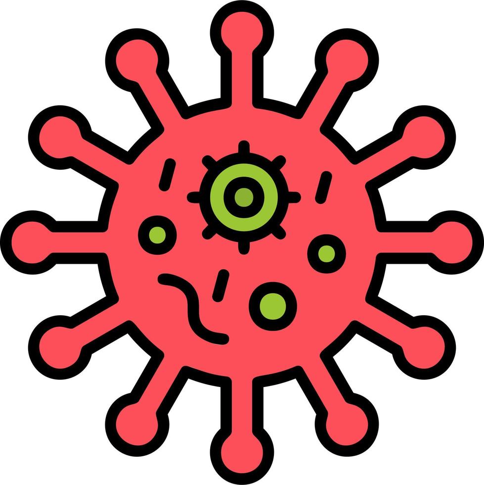 icono de vector de virus