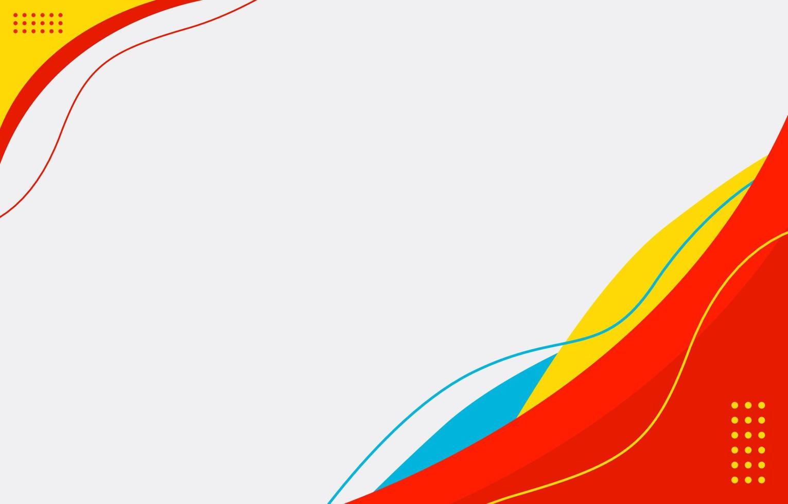 Colorful abstract background with curve and line vector