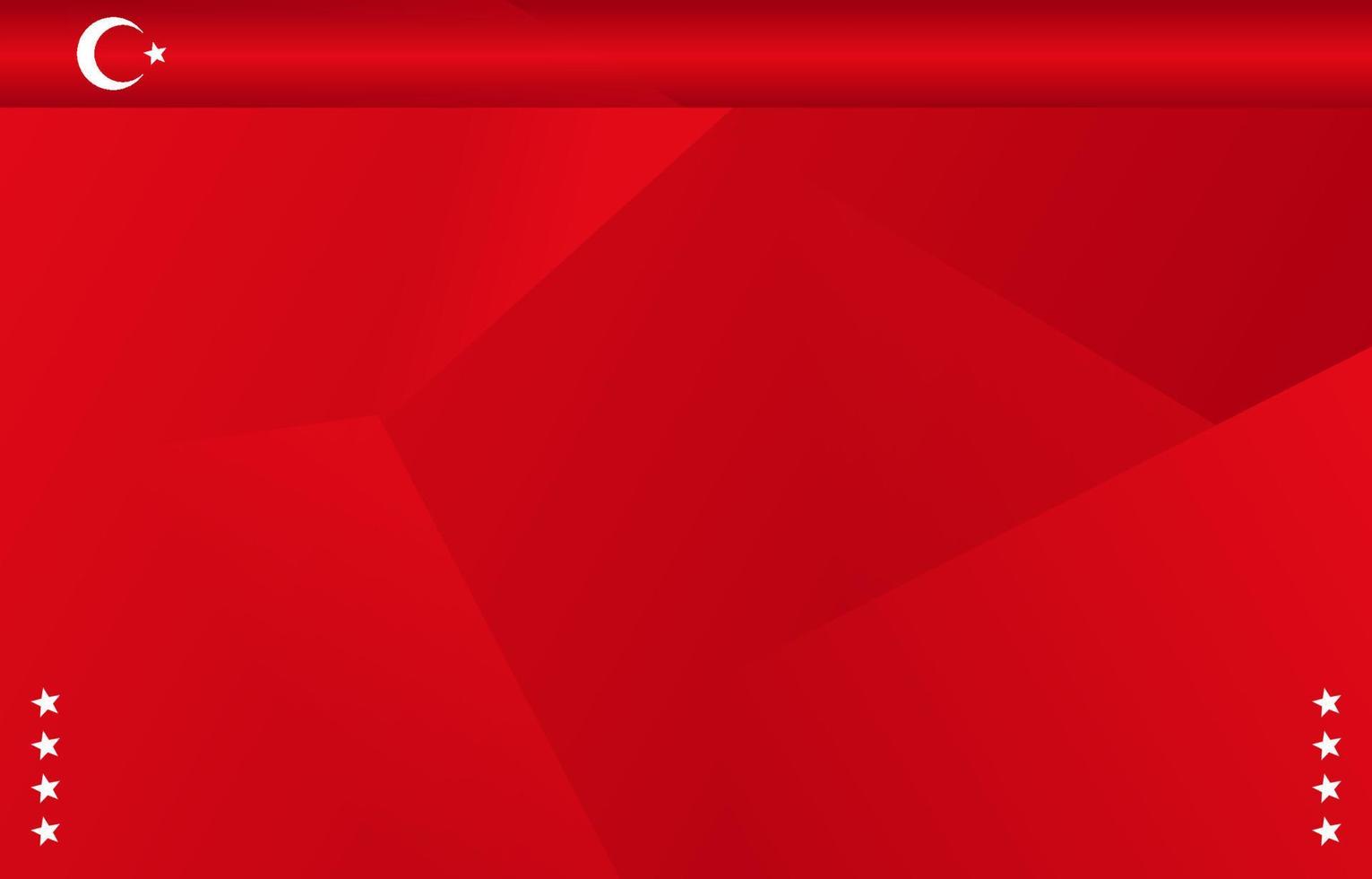 Turkey flag abstract background vector
